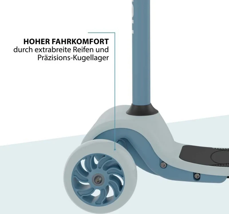 B-Ware HUDORA Tri-Scooter Roller Kinderfahrzeug Kinderroller blue Klappmechanismus