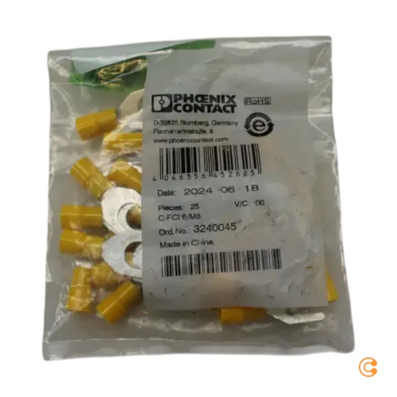 B-Ware Phoenix Contact Gabelkabelschuh Verbinder Gelb C-FCI 6/M8 100ST SIEHE TEXT/FOTO