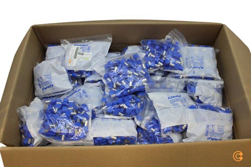 B-Ware Klauke 87714 16 mm² Teilisoliert 100 St. Zwillings-Aderendhülse 49 SETS