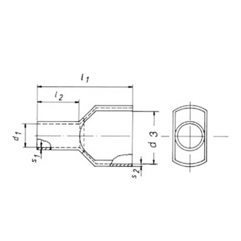 B-Ware Klauke 87714 16 mm² Teilisoliert 100 St. Zwillings-Aderendhülse 49 SETS