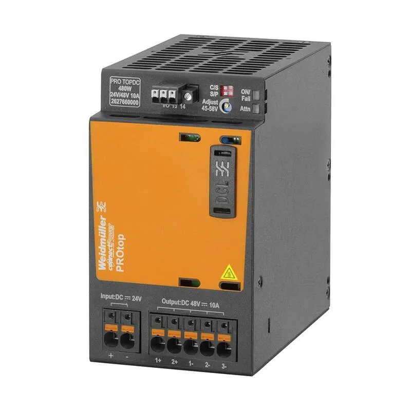 B-Ware Weidmüller PRO TOPDC 24V/48V 10A DC/DC-Wandler 10 A 480 W 56 V Schaltnetzteil