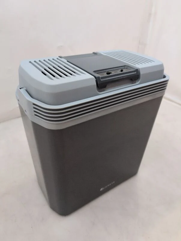 C-Ware Kühlbox Nordpol Elektrische Kühlbox 24L 12V 230V Grau für Ausflüge und Reisen