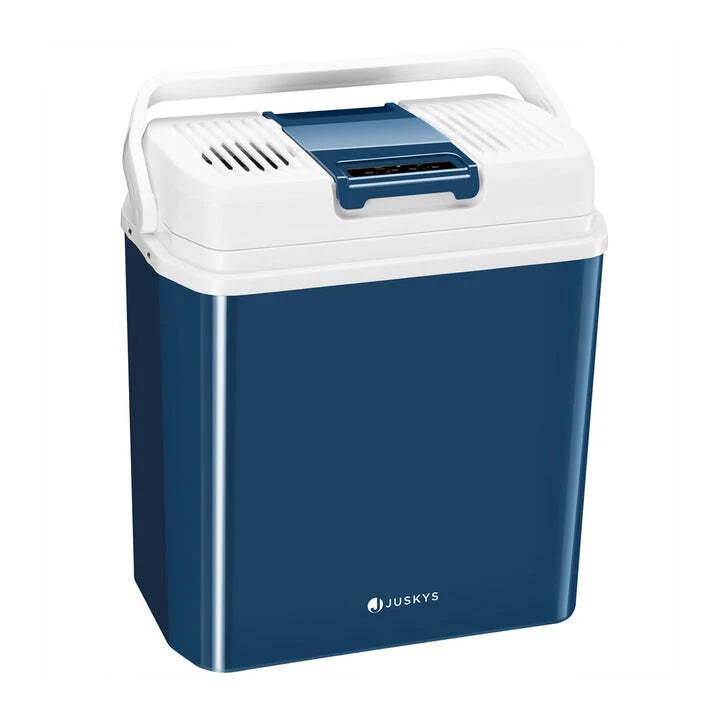 B-Ware Kühlbox Nordpol Elektrische Kühlbox blau 24 L mit 12V 230V Anschluss unterwegs