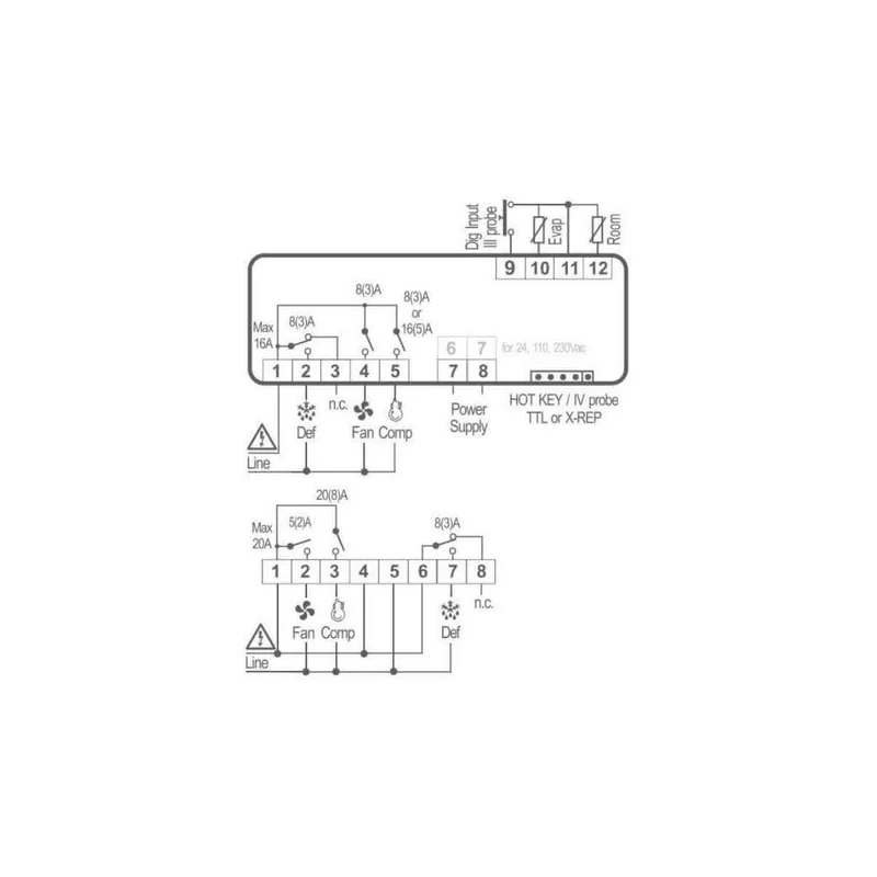 XR60CX-5N0C0 230V 8A Dixell