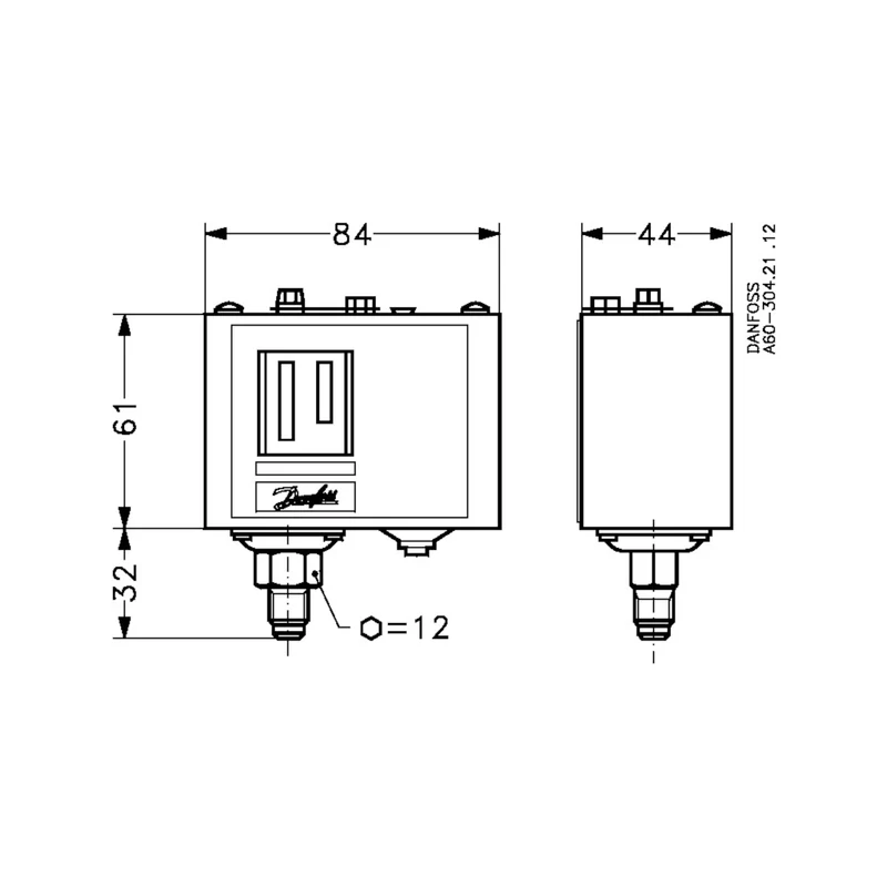 Druckschalter KP7B HD 060-119166 Danfoss