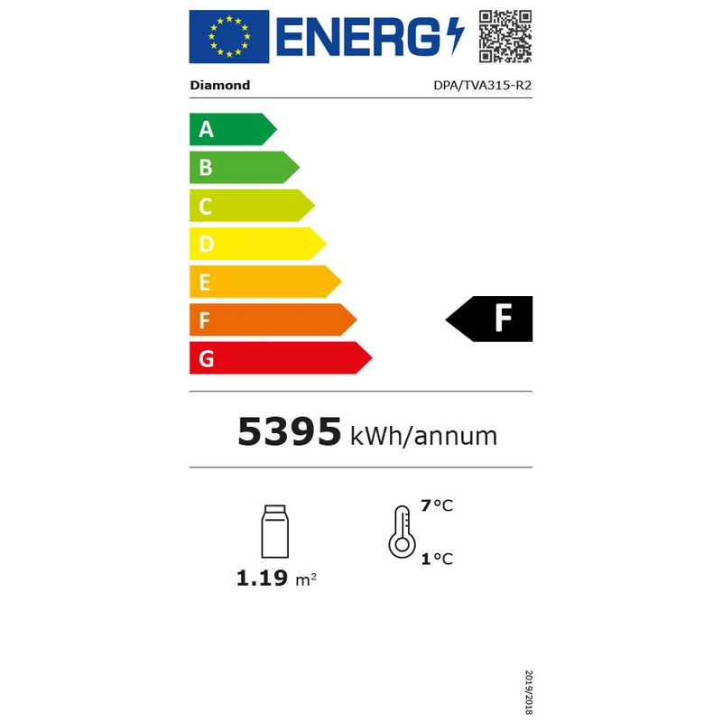 Offene Kühlvitrine mit Umluft & Nachtrollo , 3 Ebenen , 4x GN 1/1, DPA/TVA315-R2
