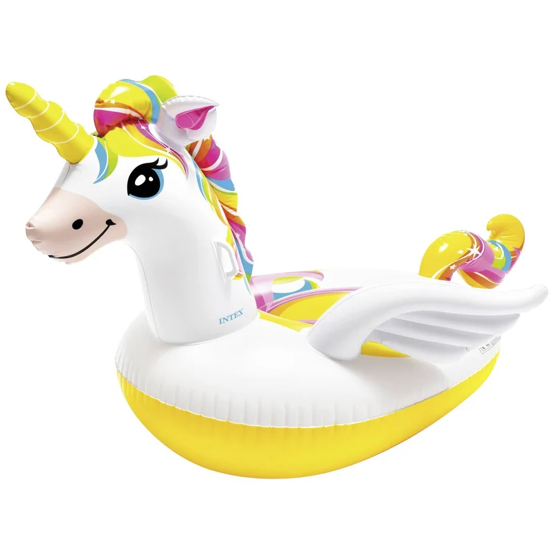 B-Ware INTEX Schwimmfigur Einhorn Schwimmtier Pool Einhorn groß für Kinder 201x140x97cm