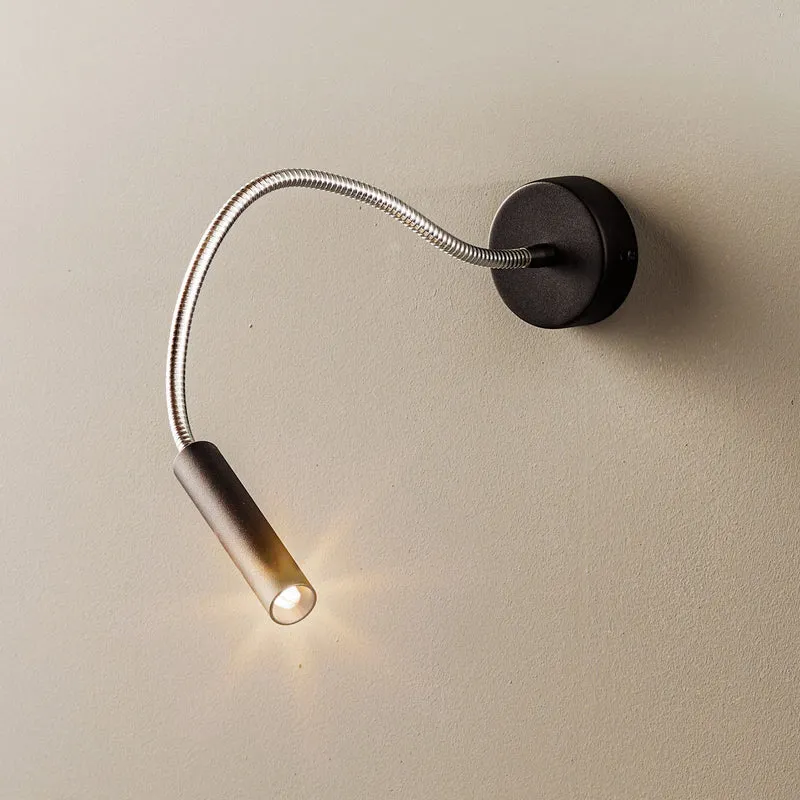B-Ware SOLLUX LIGHTING Wandleuchte Lampe Wandlampe schwarz Flexarm Lampe Spot Leselampe