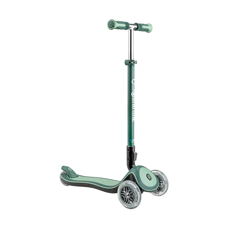 B-Ware Globber Roller Elite Deluxe Lights Kinderroller klappbar TPR-Griffe Tretroller