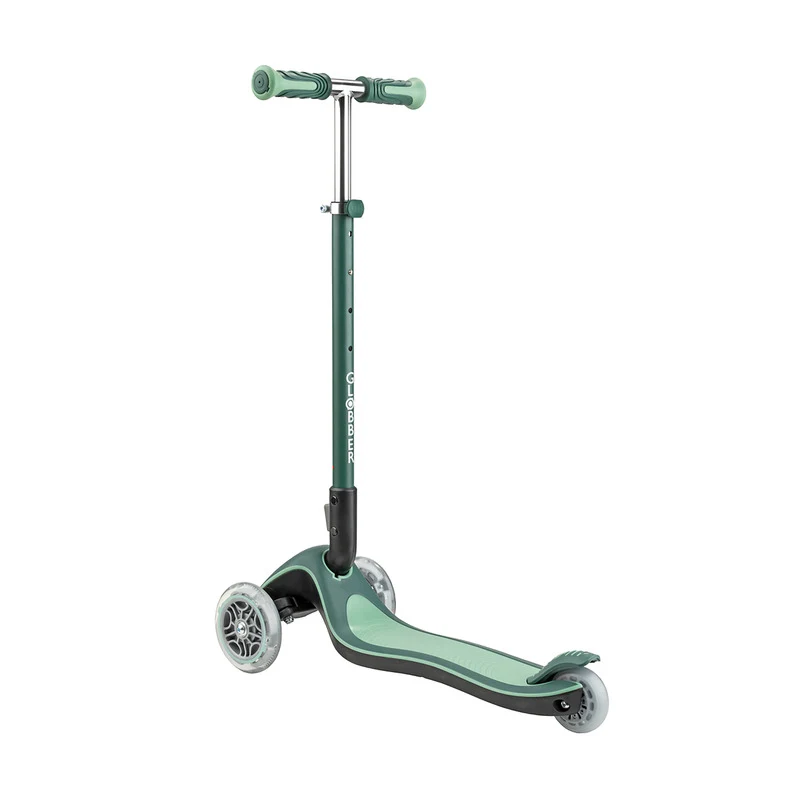 B-Ware Globber Roller Elite Deluxe Lights Kinderroller klappbar TPR-Griffe Tretroller