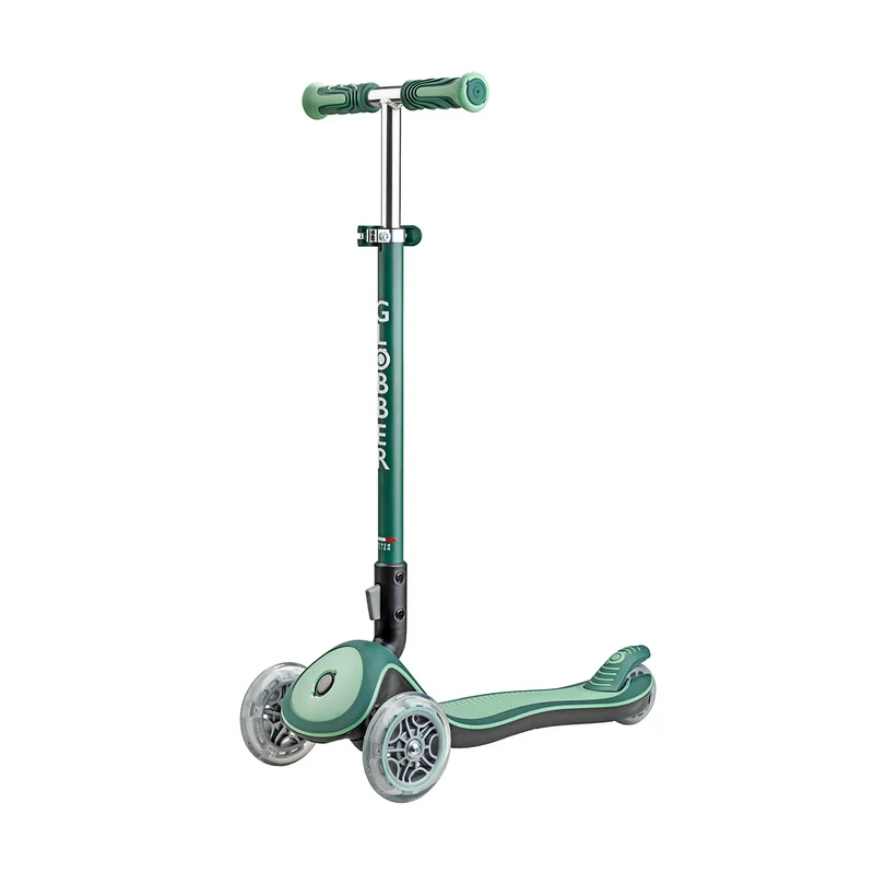 B-Ware Globber Roller Elite Deluxe Lights Kinderroller klappbar TPR-Griffe Tretroller