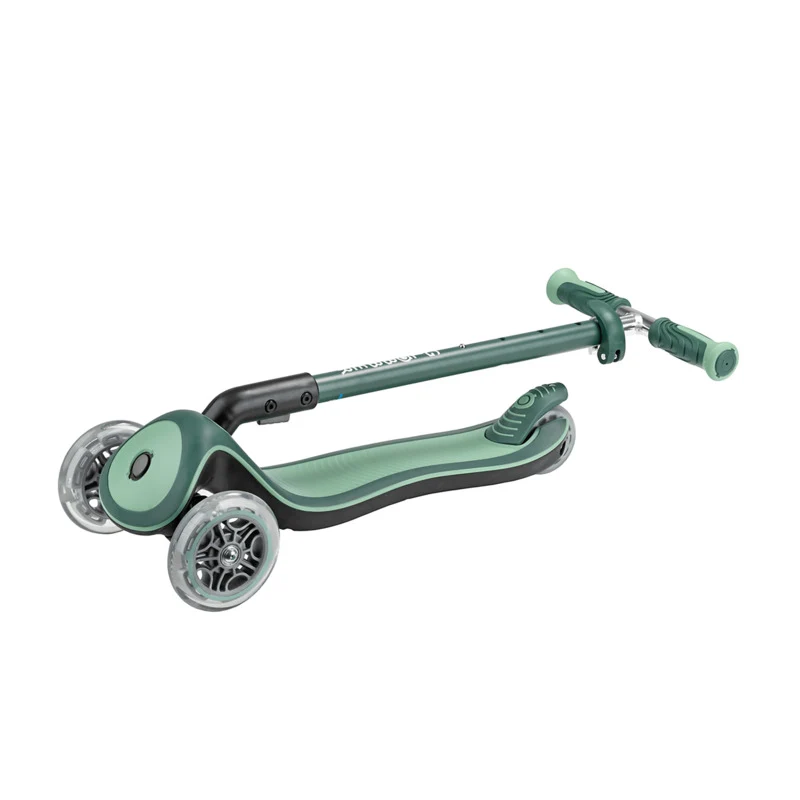 B-Ware Globber Roller Elite Deluxe Lights Kinderroller klappbar TPR-Griffe Tretroller