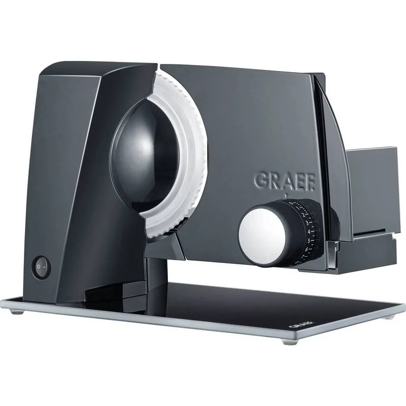 B-Ware Graef Allesschneider Küchenmaschine S 12002 Schwarz Edelstahl 170W 20cm