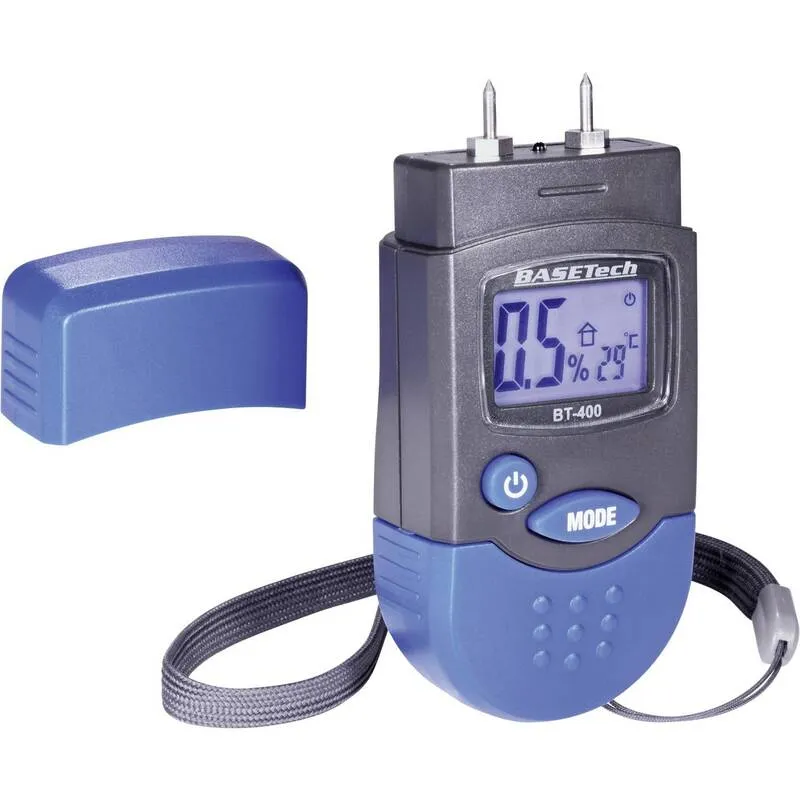 B-Ware Basetech BT-400 Materialfeuchtemessgerät mit Temperaturanzeige 0-50°C