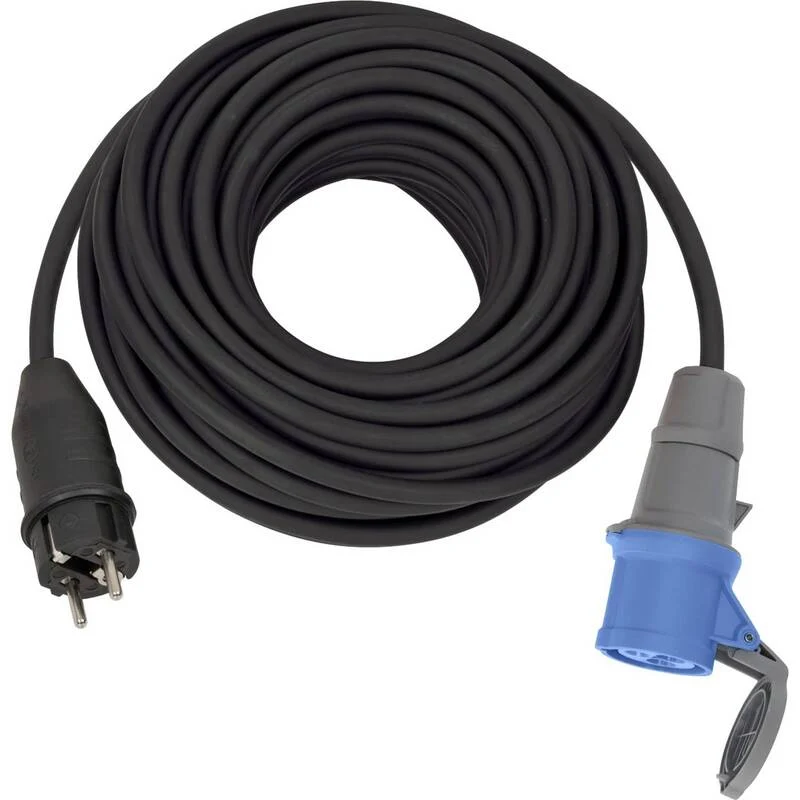 B-Ware Brennenstuhl 25 m Strom Verlängerungskabel H07RN-F 3G 2,5 mm² Schwarz IP44
