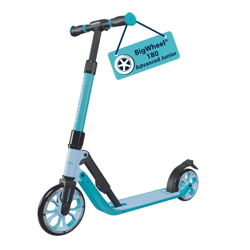 B-Ware HUDORA BigWheel 180 Advanced Junior Scooter für Kinder ab 3 Jahren, hellblau