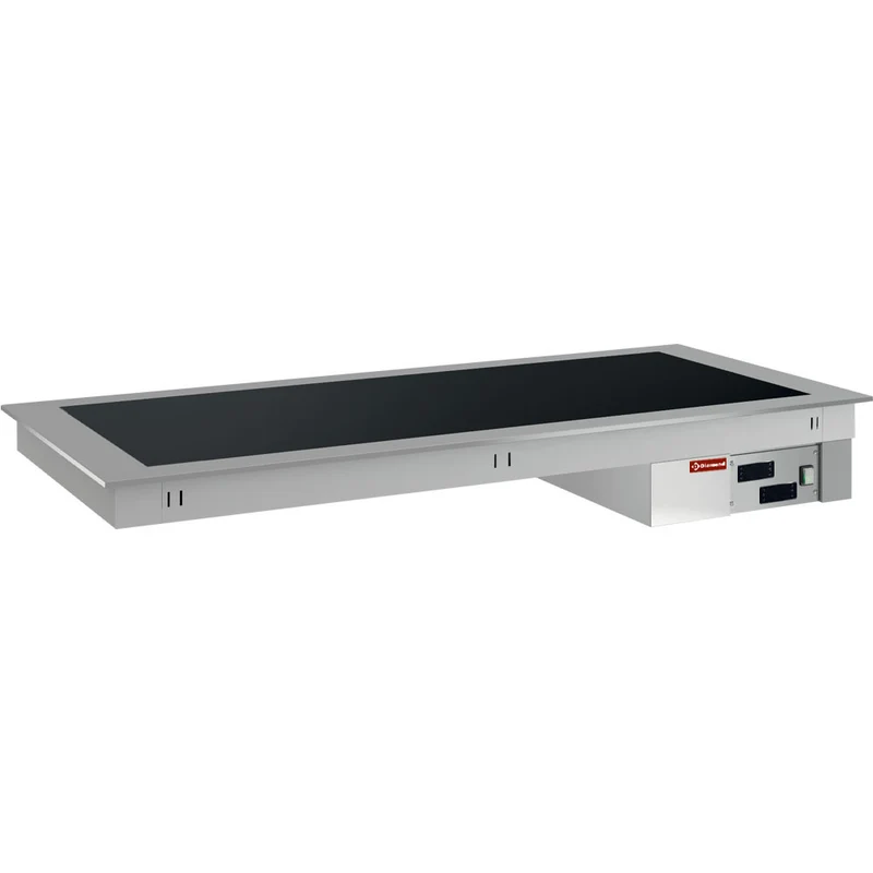 Elektrische Glaskeramik-Warmhalteplatte für 2x GN 1/1, DPA/PVV08-D