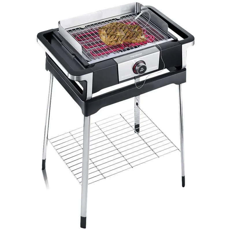 D-Ware Severin BBQ-Grill PG 8118 SENOA DigitalBOOST S Elektrogrill 3000W schwarz/silber