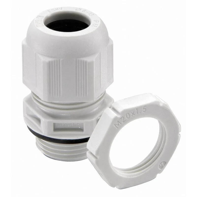 B-Ware Wiska Kabelverschraubung M40 Polyamid Lichtgrau IP69K 10 Stück ESKV-SET 40