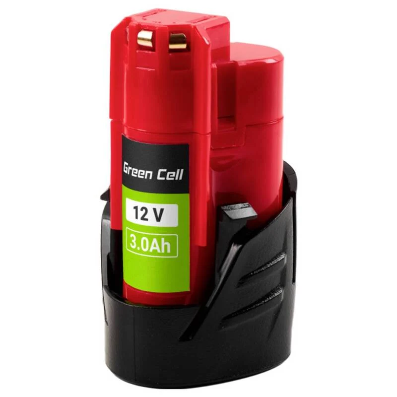 B-Ware Green Cell Werkzeug-Akku B3 4932451388 12V 3Ah Li-Ion für Milwaukee Geräte 180g