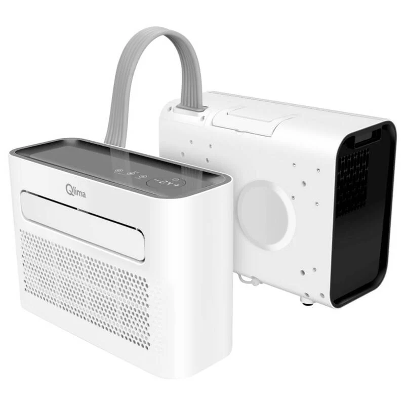 B-Ware Qlima Klimagerät Mini Split Klimaanlage 146 kW WiFi Raum 45m2 Weiß Schwarz