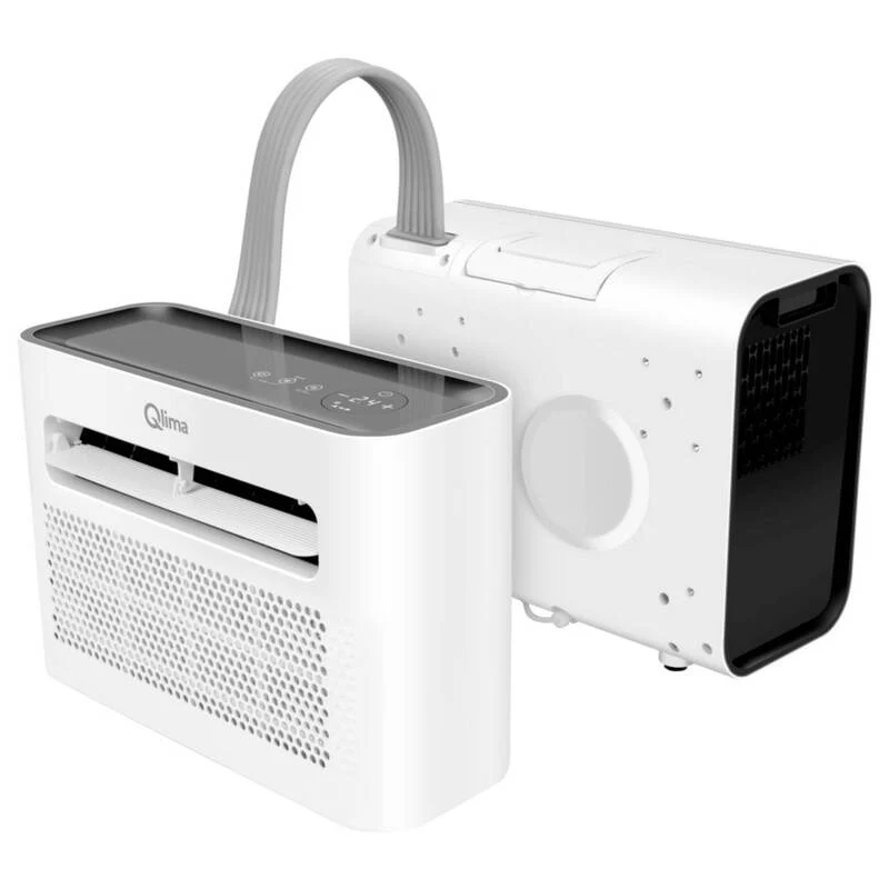 B-Ware Qlima Klimagerät Mini Split Klimaanlage 146 kW WiFi Raum 45m2 Weiß Schwarz