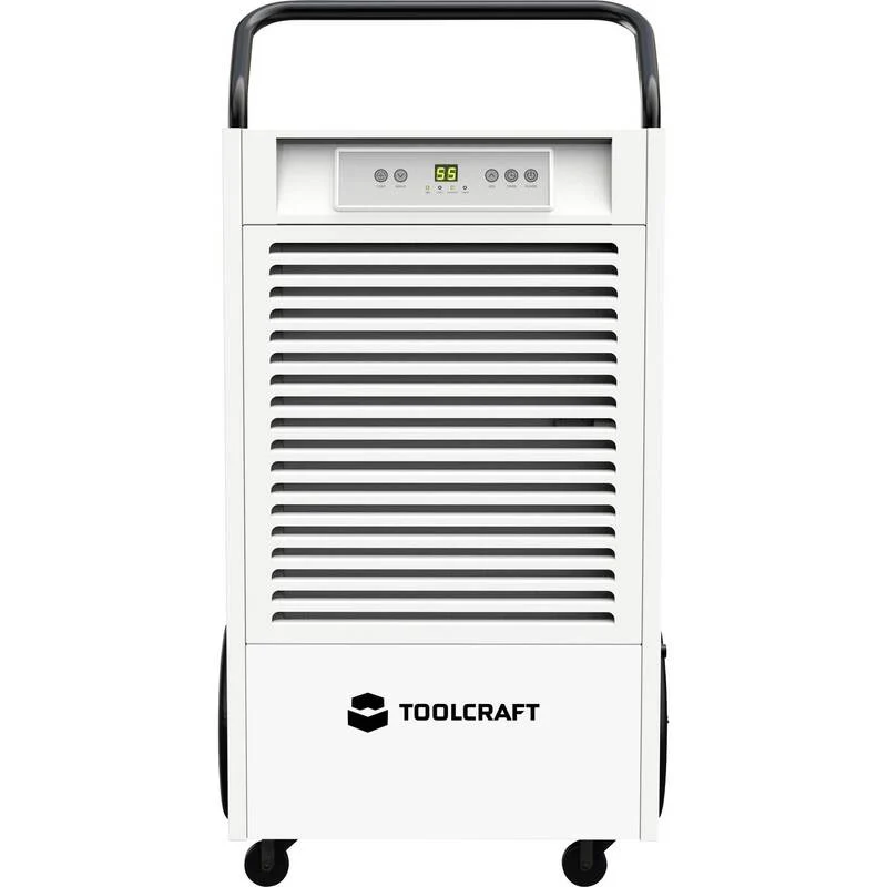 B-Ware Toolcraft Luftentfeuchter 90l/Tag 1260W für Räume bis 120m² mit LED-Display weiß