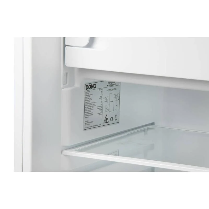B-Ware Domo Kühlschrank mit Gefrierfach 113L Energieeffizienz C weiß 39 dB