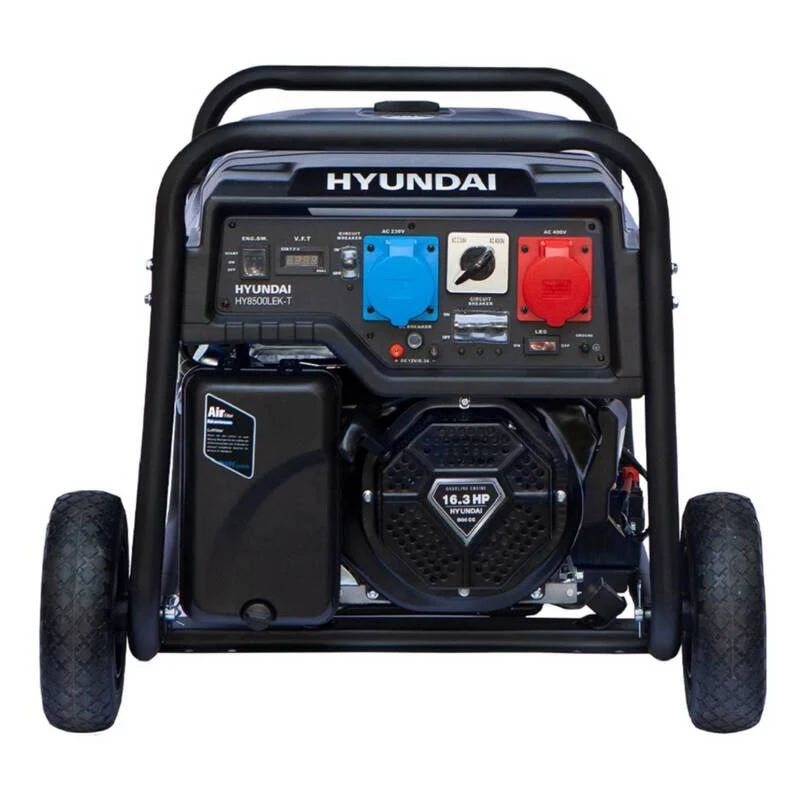 B-Ware HYUNDAI Benzin Generator HY8500LEK-T Stromerzeuger 16.3PS Notstromaggregat