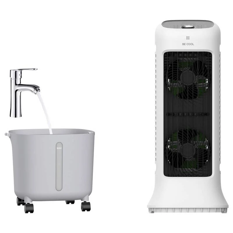 B-Ware Be Cool Luftkühler 38W App gesteuert 10L Wassertank Fernbedienung weiß 279x309mm