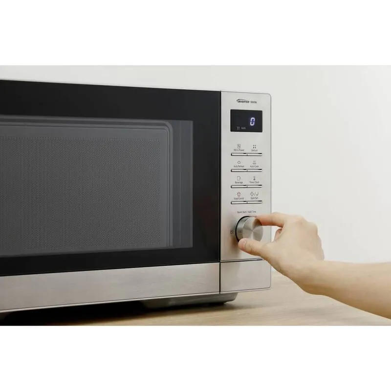 B-Ware Panasonic NN-SD37QSEPG Mikrowelle Inv.T. Küchenofen Mikrowelle 23L Silber