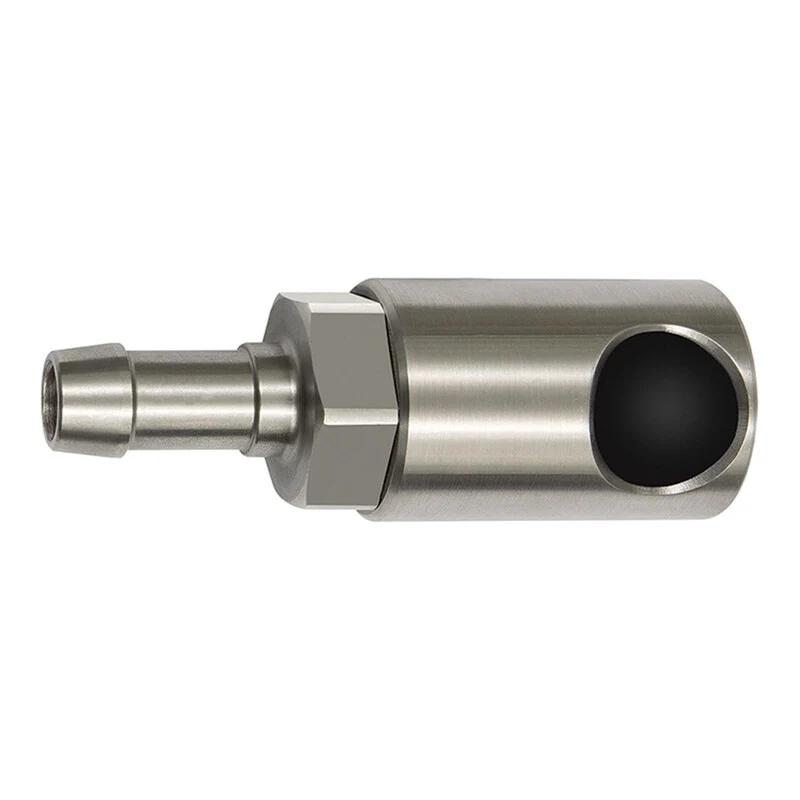 B-Ware Riegler Druckknopf-Sicherheitskupplung NW 8 Edelstahl max 16 bar LW 16 Pneumatik