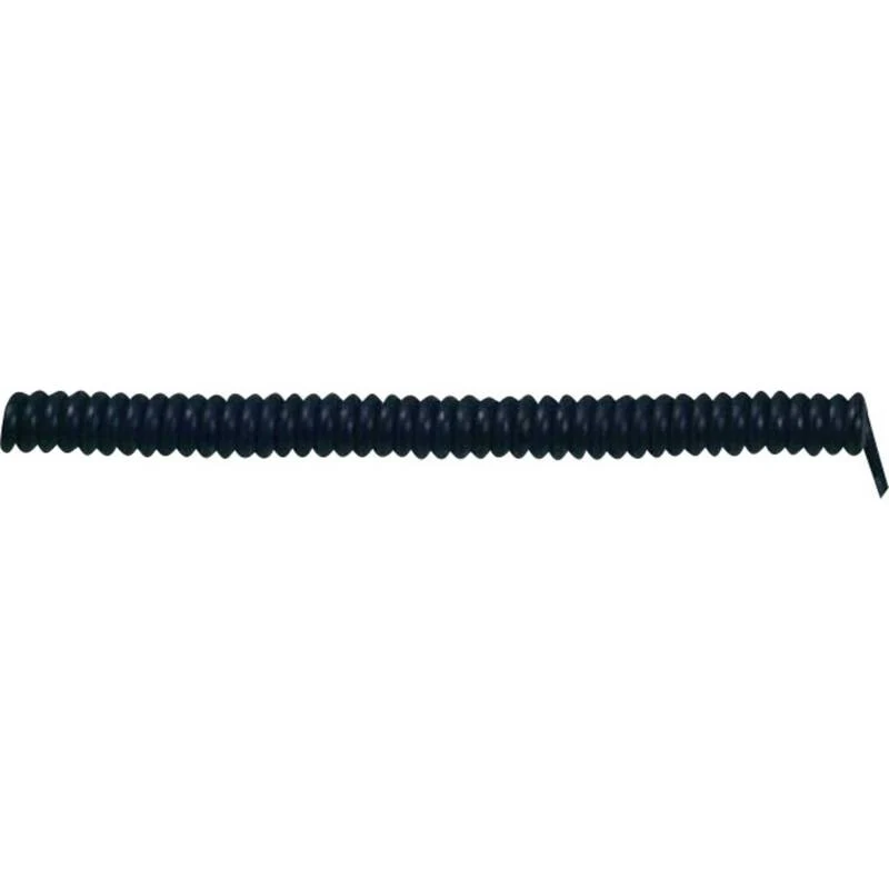 B-Ware LAPP Spiralkabel Federleitung Kabel schwarz flexibel 3 G 0.75 mm² 1 Stück