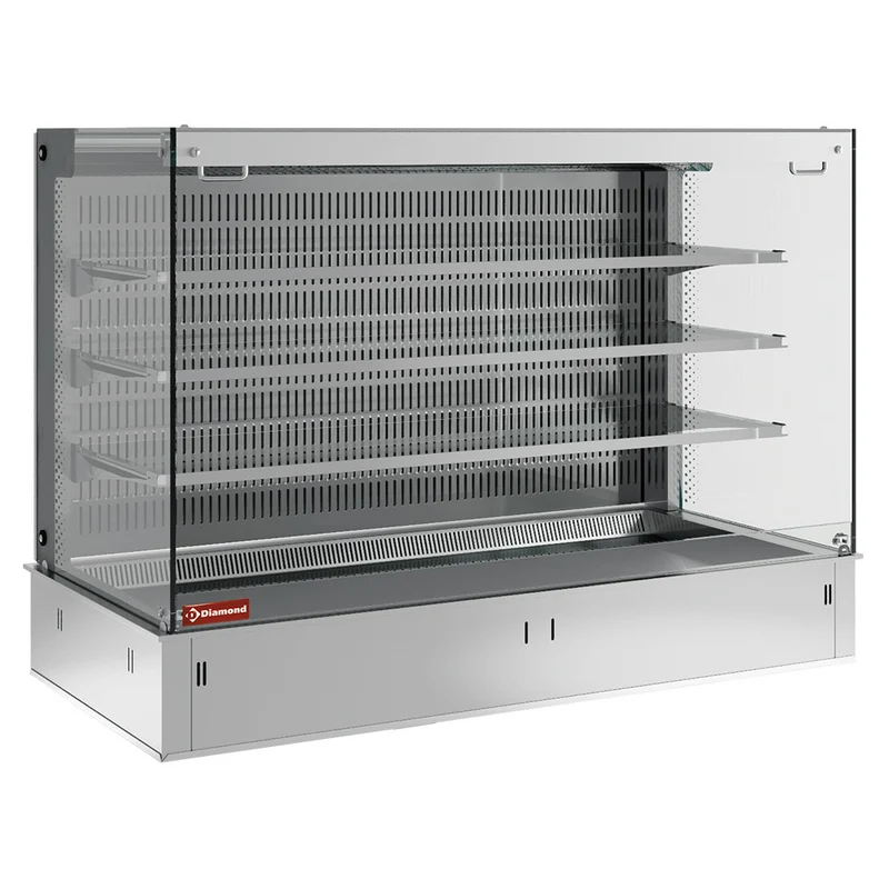Wandkühlregal zentralgekühlt , 1455 mm , 3 Ebenen für 4x GN 1/1, DPA/CTVA315-S