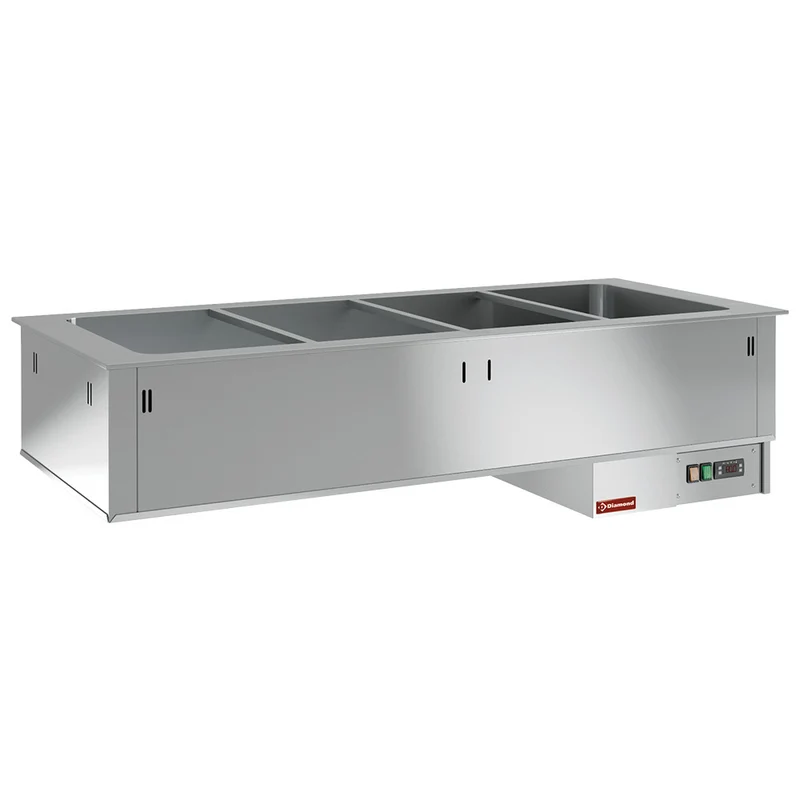 Bain-Marie Einbaubecken für 3x GN 1/1 , 200 mm Tiefe , Edelstahl, DPA/BM12