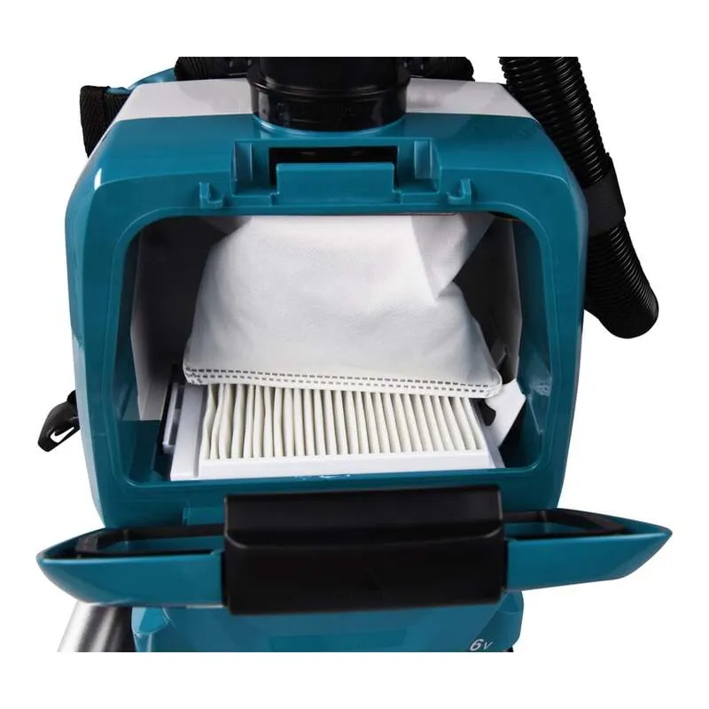 B-Ware Makita Akku-Rucksackstaubsauger DVC261ZX15 2x18V Sauger HEPA Filter blau