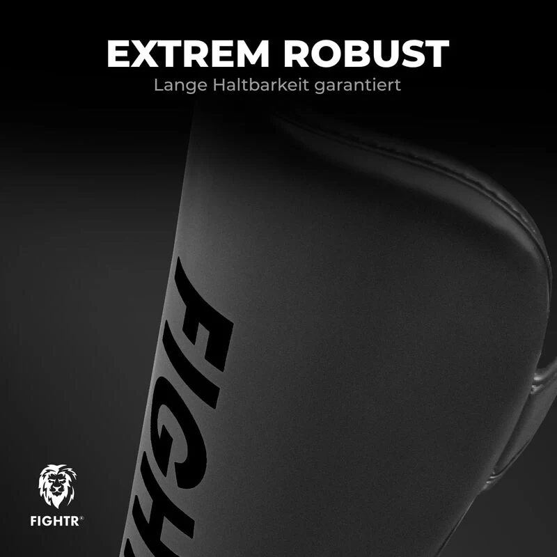 B-Ware FIGHTR Schienbeinschoner Kickboxing MMA Muay Thai idealer Schutz perfekt Größ M