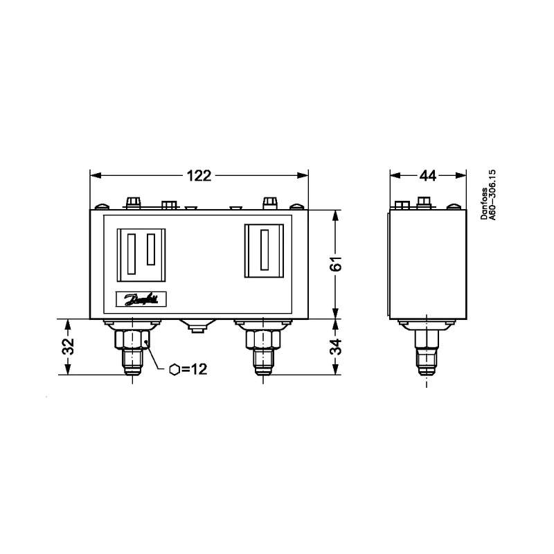 Druckschalter KP17W 060-127566 Danfoss