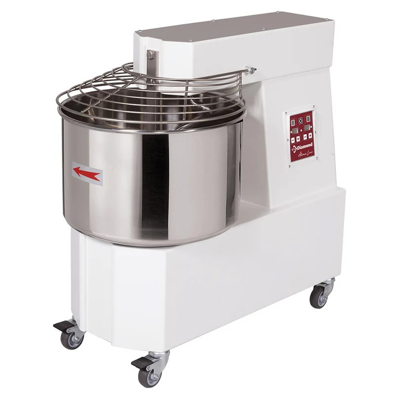 Profi Spiralkneter 53 Liter – fahrbar, 2 Geschwindigkeiten, DH53/T2V-230/3-