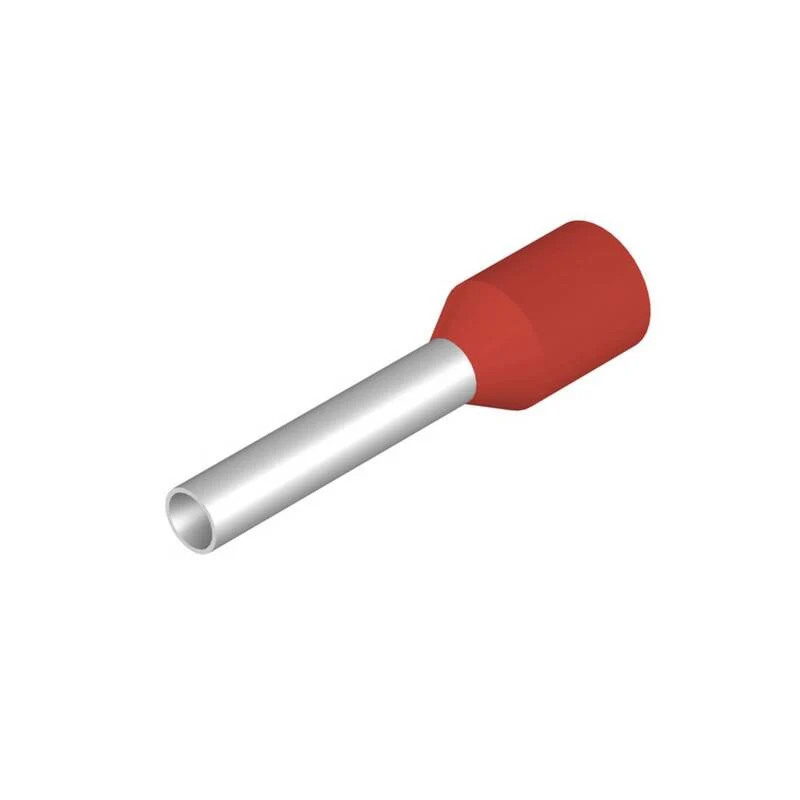 2x B-Ware Weidmüller Aderendhülse H1,5/16 R Verbindungselement 1,5mm² 10mm Rot 500 Stück