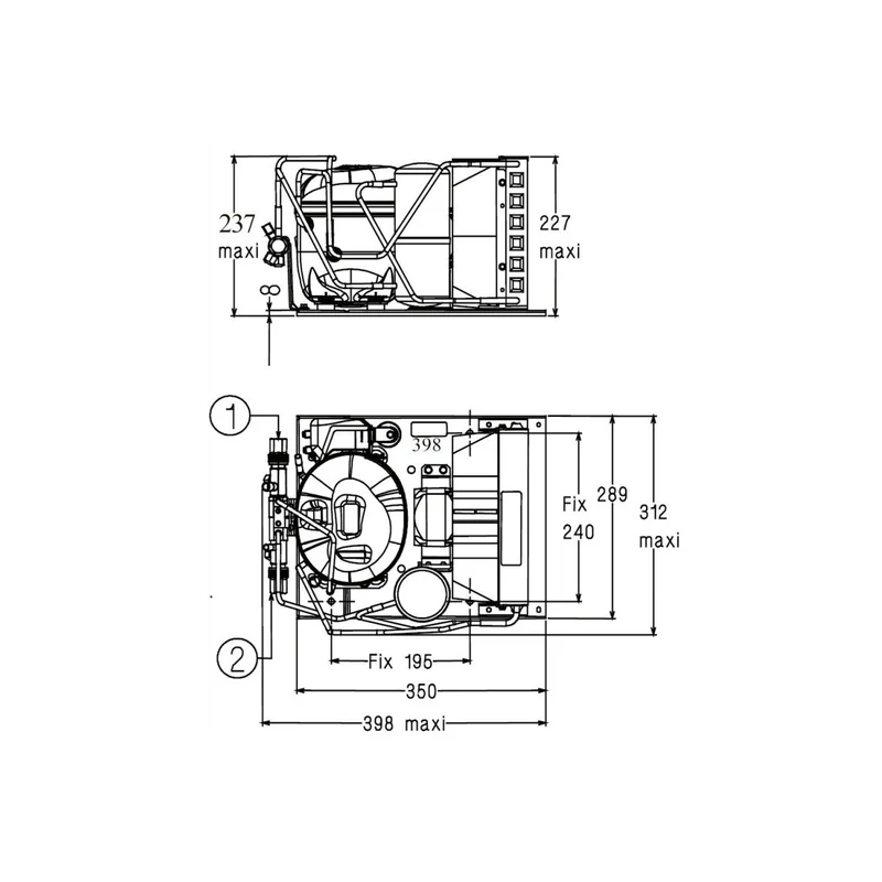 Verflüssigungssatz AE2415ZBR Tecumseh