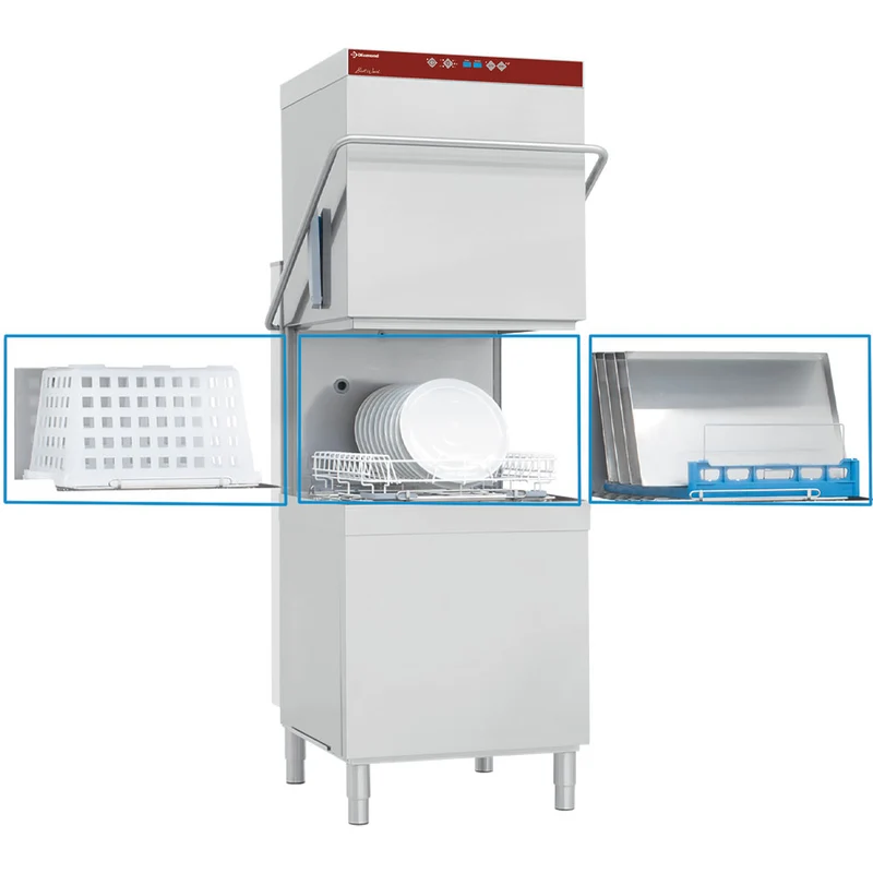 Professionelle Durchschubspülmaschine , Gastro Haubenspülmaschine für hohe Kapazität, DCR37/6-AC/C-D