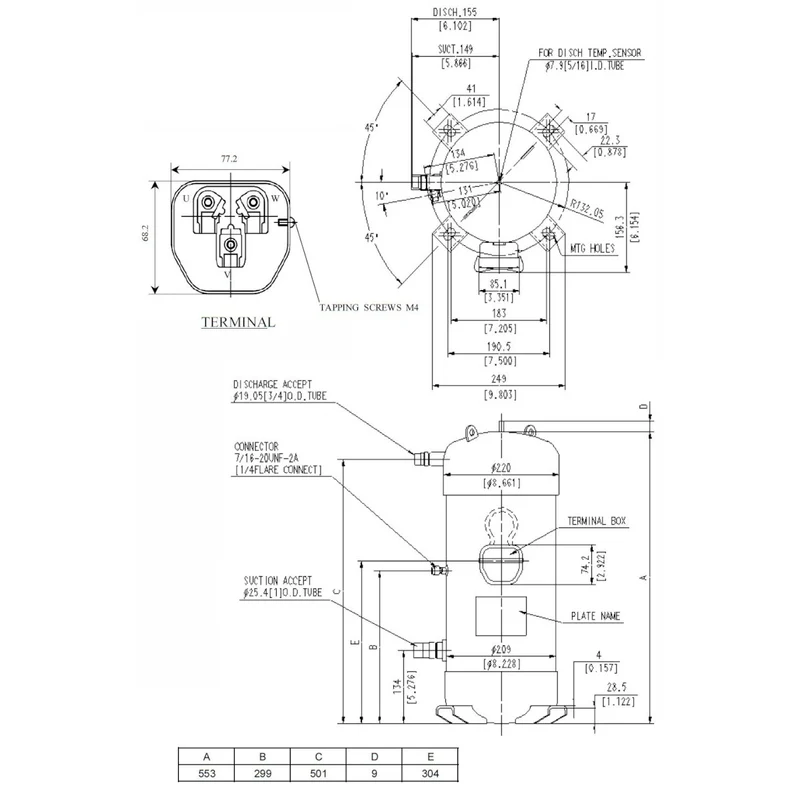 Kompressor C-SCP510H38B Sanyo Panasonic