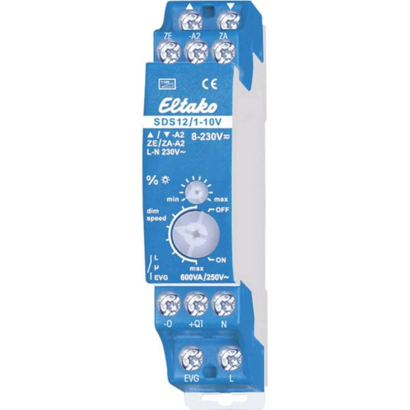B-Ware Eltako Hutschienen Dimmer 600 VA für Halogenlampen Dimmgeschwindigkeit einste...