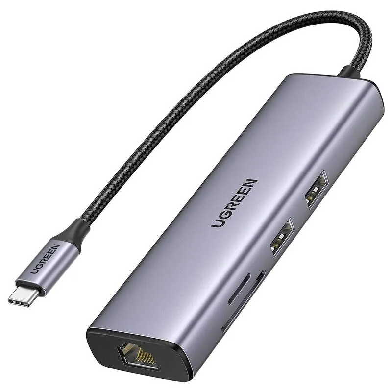 B-Ware UGREEN USB-C Dockingstation 7-in-1 Hub HDMI 4K Ladefunktion grau Universal