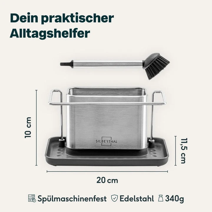 B-Ware Silberthal Spülbecken Organizer Küchenutensilien Aufbewahrung matt 2 STÜCK