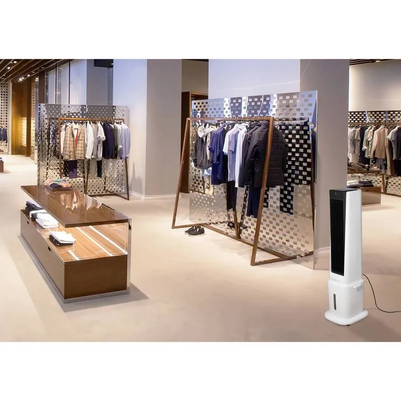 B-Ware Sygonix Luftkühler 90W Oszillierend Tower-Ventilator Fernbedienung LED-Display