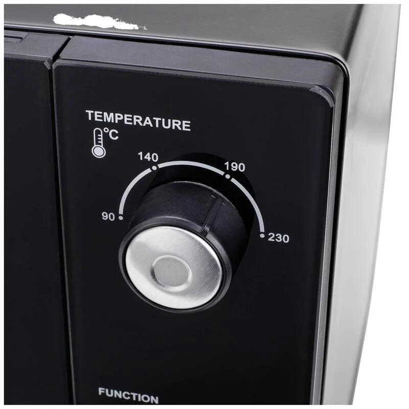 B-Ware Princess Minibackofen 55l Umluft-Funktion 2000W Schwarz Elektro Backofen 230°C