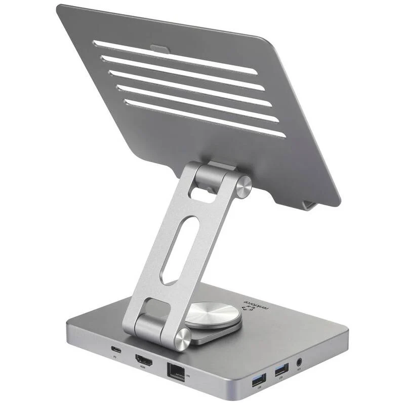 B-Ware RENKFORCE RF-TD9IN1-001 Tragbare Tablet Dockingstation mit HDMI und USB-C