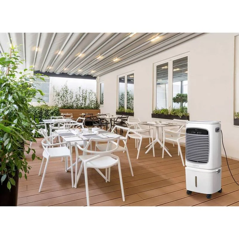 B-Ware Sygonix Luftkühler 80W Klimagerät Ventilator mit Fernbedienung Timer Weiß Kühler